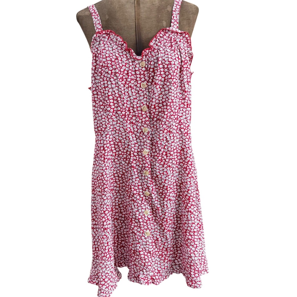Allegra K Women's Dress Size XL NWT 100% Rayon Smocked Back Knee Length Dress